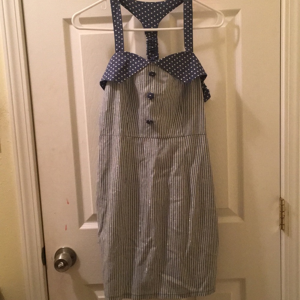 Pinup Stripe Minidress - Picture 2 of 4